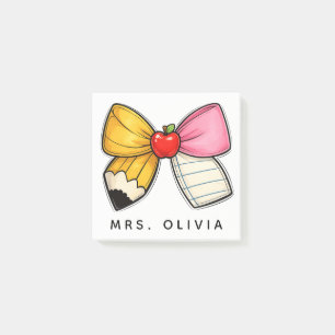 Personalised Teacher Appreciation Custom Teacher Post-it Notes