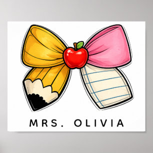 Personalised Teacher Appreciation   Custom Teacher Poster