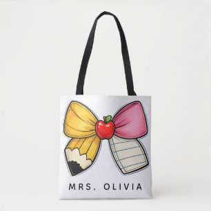Personalised Teacher Appreciation Custom Teacher Tote Bag