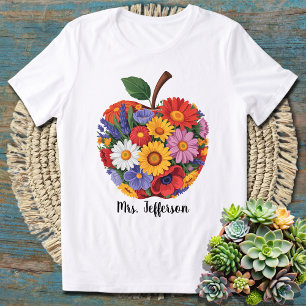 Personalised Teacher Appreciation Gift Custom Name T-Shirt