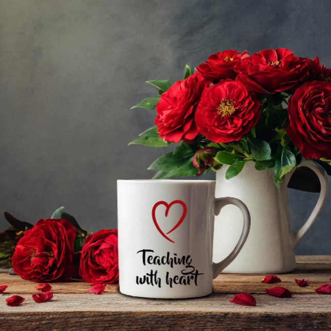 Personalised Teacher Appreciation Heart Frame Mug (Creator Uploaded)
