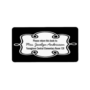 Personalised Teacher Bookplate Stickers Any Colour
