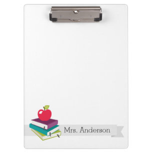 Personalised Teacher Books Apple Clipboard