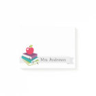 Personalised Teacher Books Apple Post-It Notes