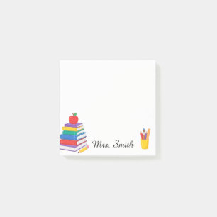 Personalised Teacher Books & Pencil Sticky Notes