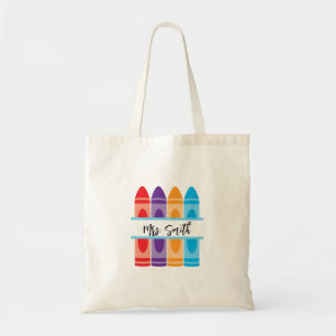Personalised Teacher Canvas Tote Bag Gift for Teac