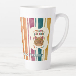 Personalised Teacher Cat Mug Custom Name & Grade