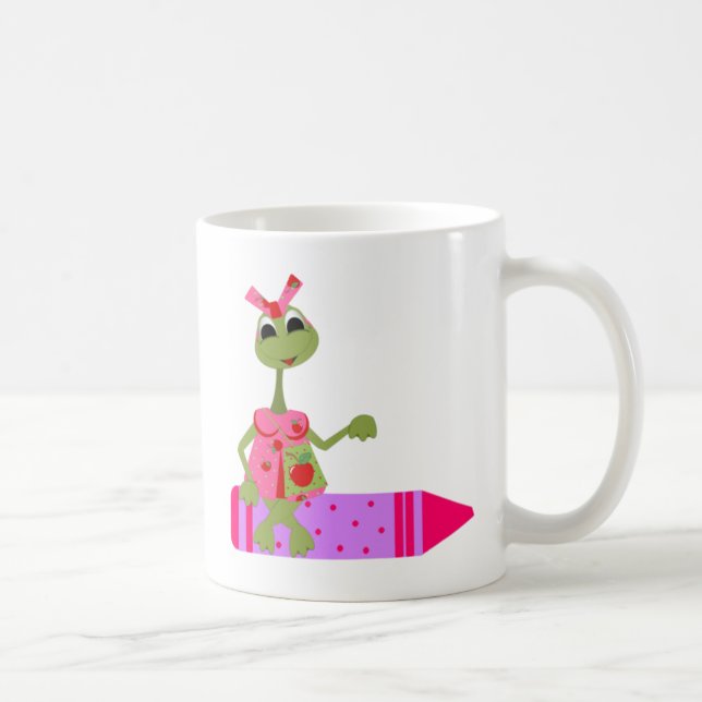 Personalised Teacher Coffee Mug-Crayons Mug (Right)