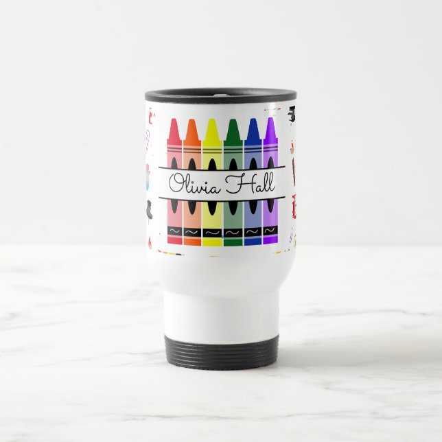 Personalised Teacher  Custom Teacher Appreciation Travel Mug (Center)