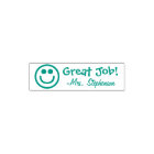 Personalised Teacher Face Reward Stamp