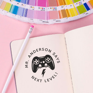 Personalised Teacher Gamer Stamp Back to School