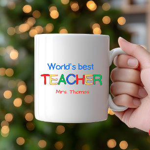 Personalised Teacher gift custom Mug for teacher