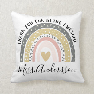 Personalised Teacher Gift, Custom Teacher Gift Cushion