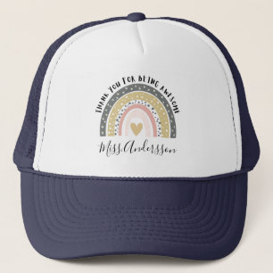 Personalised Teacher Gift, Custom Teacher Gift Trucker Hat