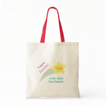 Personalised teacher gift tote