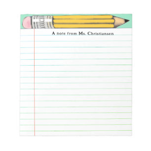 Personalised Teacher Gifts Notepad