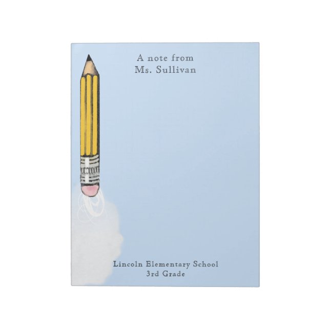 personalised teacher gifts notepad (Rotated)