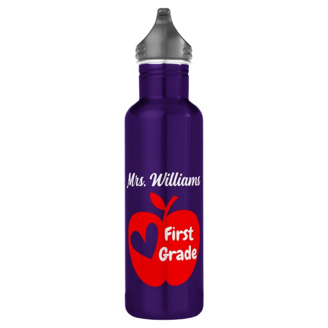 Personalised Teacher Graduation Gift Back 2 School 710 Ml Water Bottle (Right)