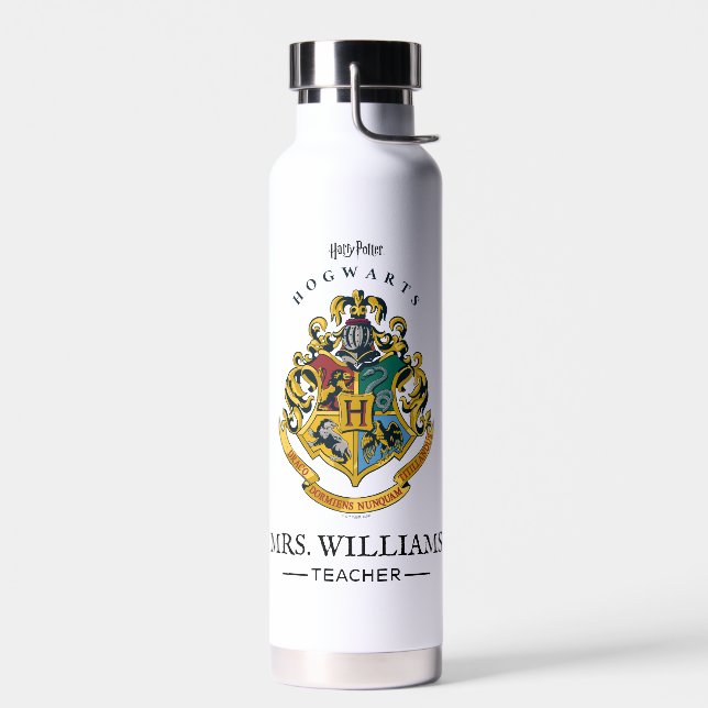 Personalised Teacher | HARRY POTTER™ Badge Water Bottle (Left)