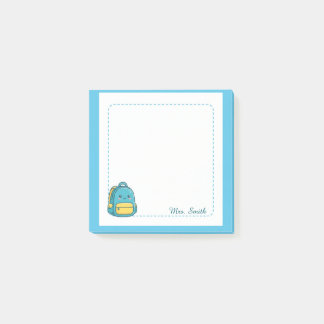 Personalised Teacher Kawaii Backpack Sticky Notes