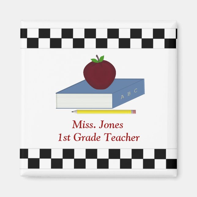 Personalised Teacher Magnet (Front)