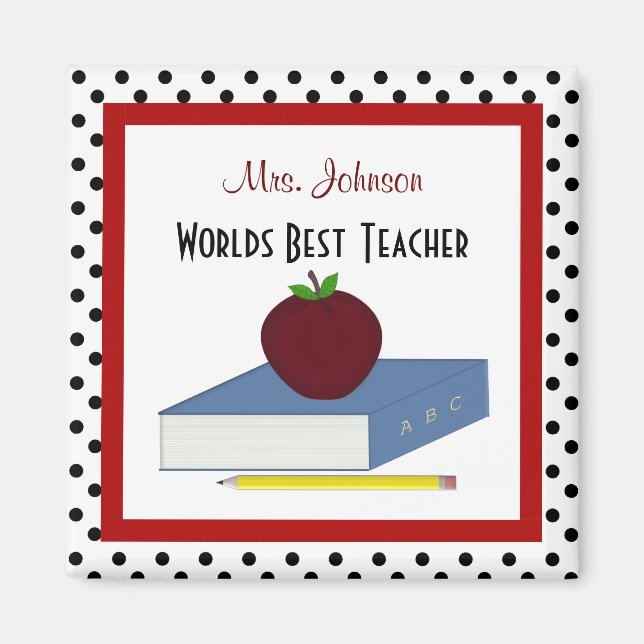 Personalised Teacher Magnet (Front)