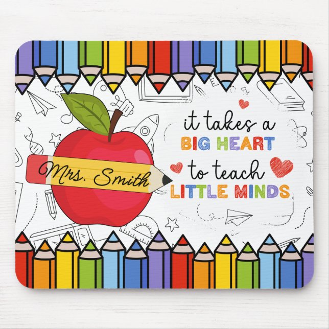 Personalised Teacher Mouse Pad (Front)