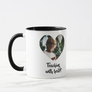 Personalised Teacher mug with Heart Photo Frame