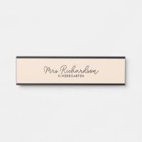 Personalised Teacher Name Grade Simple Modern