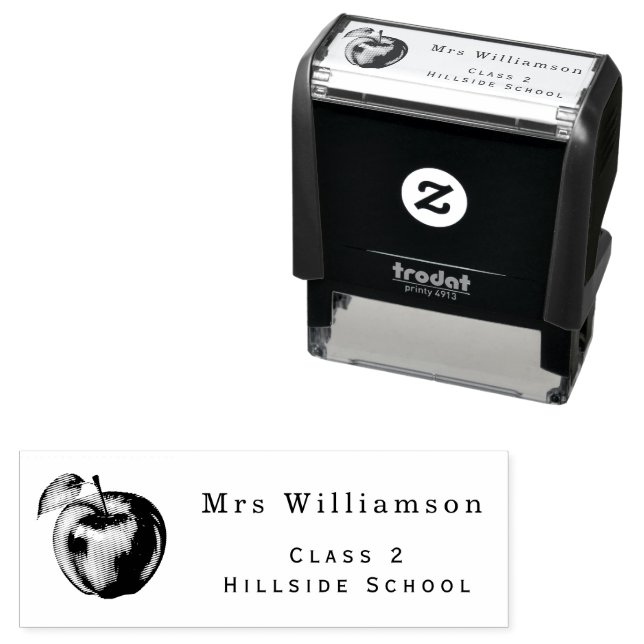 Personalised Teacher Name Self-inking Stamp (In Situ)