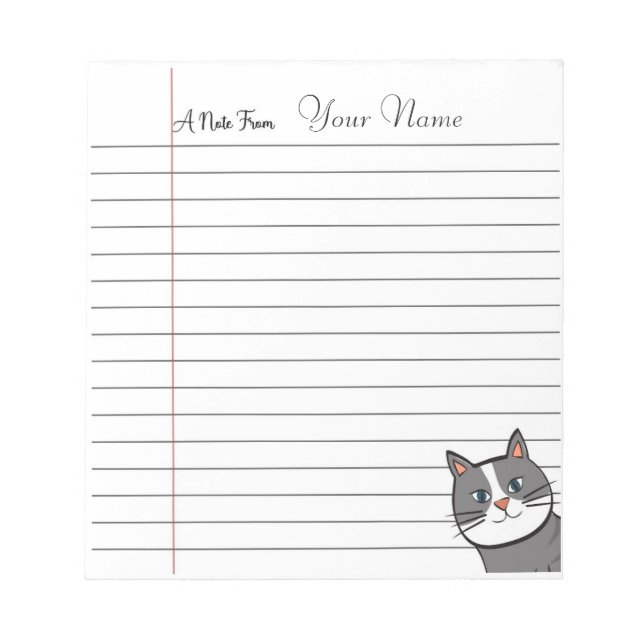 Personalised Teacher Notepad (Front)