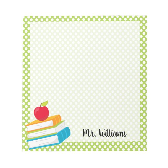 Personalised Teacher Notepad (Front)