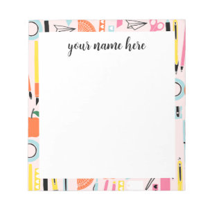 Personalised teacher notepad
