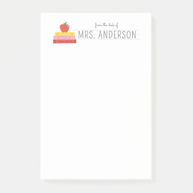 Personalised Teacher Notepad Appreciation Gift (Front)