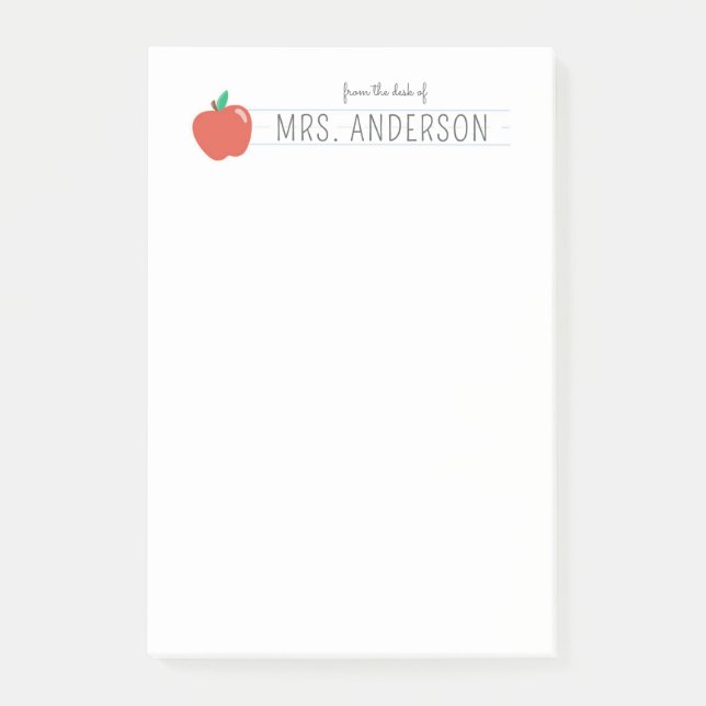 Personalised Teacher Notepad Appreciation Gift (Front)