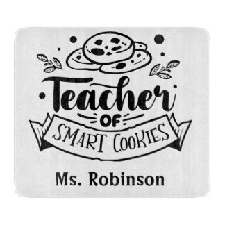 Personalised Teacher of Smart Cookies  Cutting Board