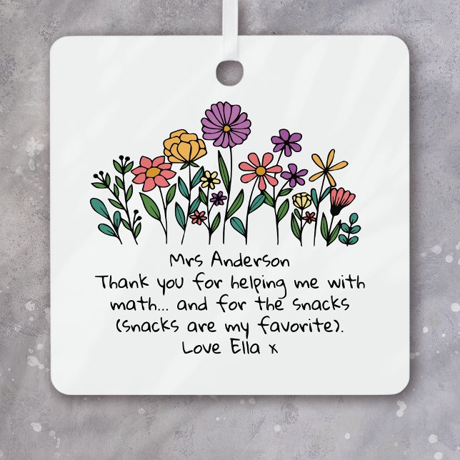 Personalised Teacher Ornament • Funny Thank You  (Creator Uploaded)