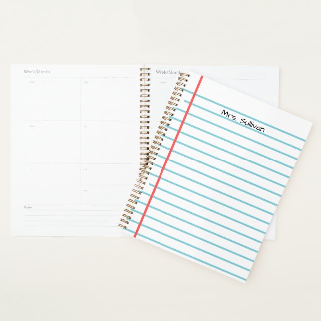 Personalised Teacher Planner (Display)