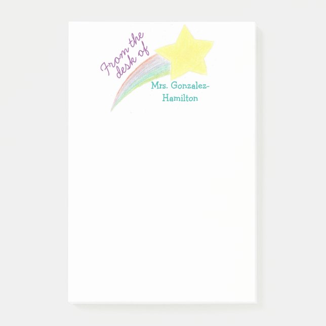 Personalised Teacher Post-It Notes (Front)