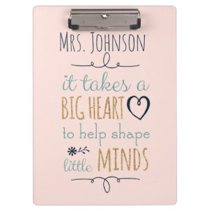 Personalised Teacher Quote Clipboard