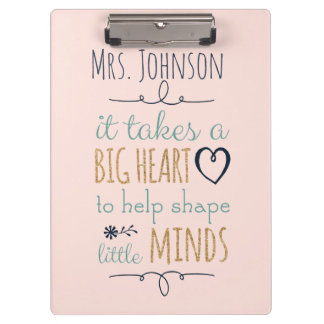 Personalised Teacher Quote Clipboard