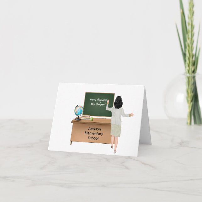 Personalised Teacher Retirement Card (Front)