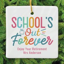 Personalised Teacher Retirement School's Out
