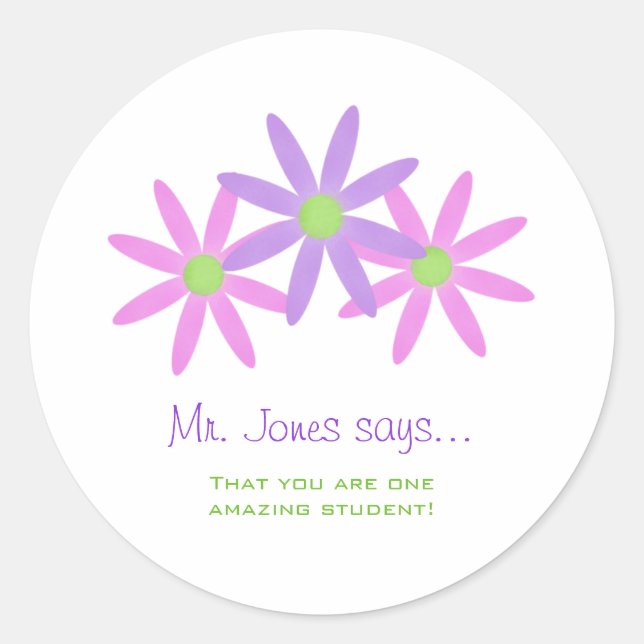 Personalised Teacher Stickers (Front)