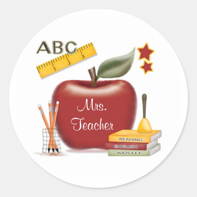 Personalised Teacher Stickers (Front)