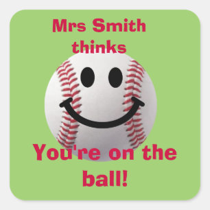 Personalised Teacher stickers -  on the ball