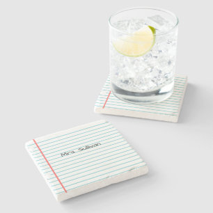 Personalised Teacher Stone Coaster