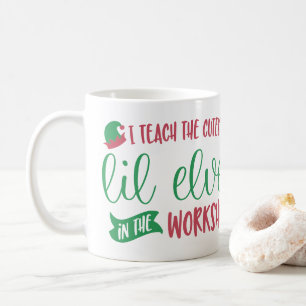 Personalised Teacher to the Cutest Elves Gift Coffee Mug