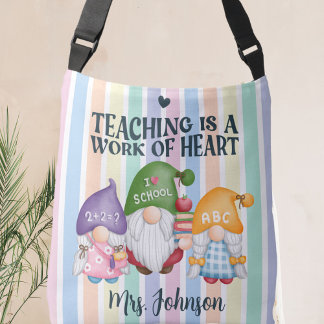 Personalised Teacher Tote and Shoulder Bag