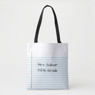 Personalised Teacher Tote Bag